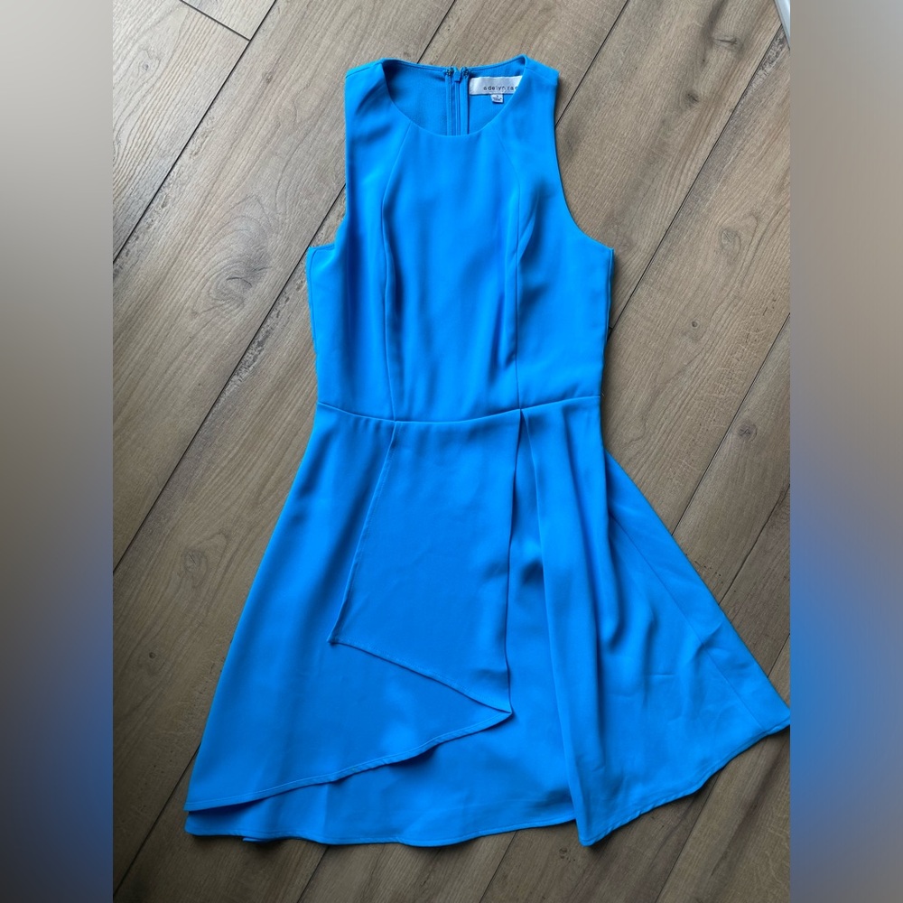 Adelyn Rae Mini Dress-Sleeveless-Light Blue-Small